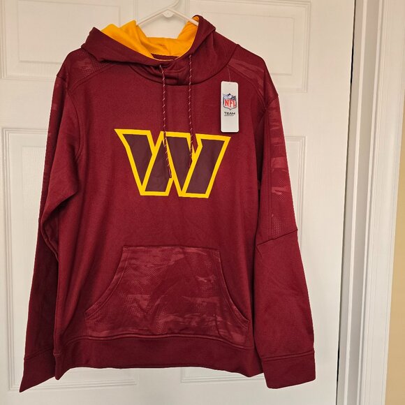 Washington Commanders Men's NFL Team Apparel Polyester Pullover Hoodie Sz L NWT - Picture 1 of 8